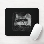 Tapis De Souris Cigarette Kitten Gang Chat Fumer Cigarette Drôle (Avec souris)