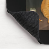 Tapis De Souris Cigarette Kitten Gen Z Plaisanter Fumer Mème Chat (Coin)