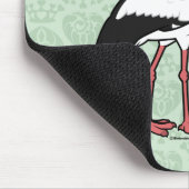 Tapis De Souris Cigogne blanche de Birdorable (Coin)