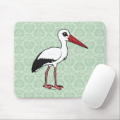 Tapis De Souris Cigogne blanche de Birdorable (Avec souris)