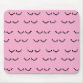 Tapis De Souris Cils Noir Rose (Devant)