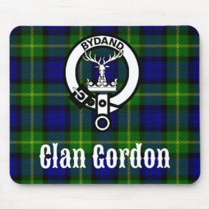 Tapis De Souris Cimier de tartan du Clan Gordon
