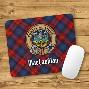 Tapis De Souris Cimier du clan MacLachlan sur tartan