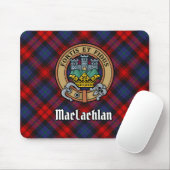 Tapis De Souris Cimier du clan MacLachlan sur tartan (Avec souris)
