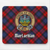 Tapis De Souris Cimier du clan MacLachlan sur tartan (Devant)