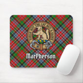 Tapis De Souris Cimier du clan MacPherson sur tartan (Avec souris)