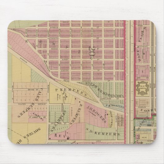 Tapis De Souris Cincinnati, Ohio 4 (Devant)