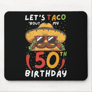 Tapis De Souris Cinco De Mayo 50e Anniversaire Taco Age 50 Bi Mexi