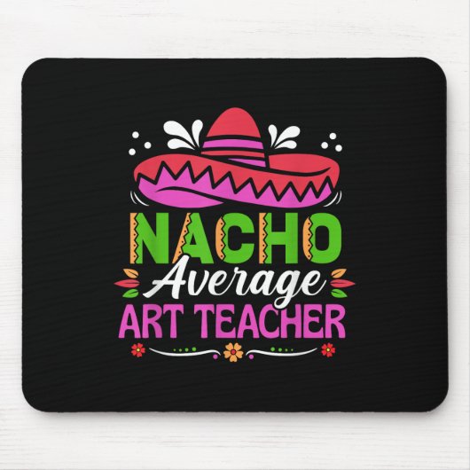 Tapis De Souris Cinco De Mayo Chemise Funny Mexicain Nacho Moyenne (Devant)