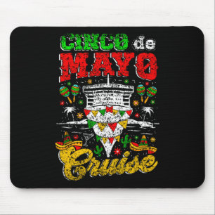 Tapis De Souris Cinco De Mayo Cruise Mexique Mexicaine Fiesta Cinc