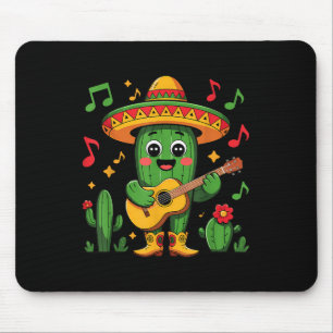 Tapis De Souris Cinco De Mayo Drôle Catus Avec Sombrero Casquette 