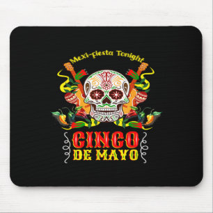 Tapis De Souris Cinco de mayo drôle de crâne de sucre fête humour