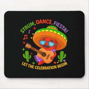 Tapis De Souris Cinco de mayo drôle de piment sombrero gratter