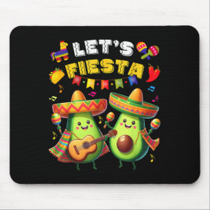 Tapis De Souris Cinco De Mayo Faisons la Fête Poncho Avocat Garçon