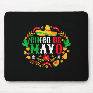 Tapis De Souris Cinco De Mayo Fête Fiesta Squad 5 De Mayo Mexicain