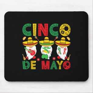 Tapis De Souris Cinco De Mayo Gnomes Mexicains Fête 5 De Mayo Homm