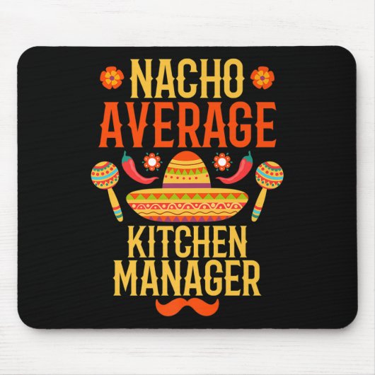 Tapis De Souris Cinco De Mayo Nacho Moyenne Kitchen Manager Premiu (Devant)