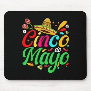 Tapis De Souris Cinco De Mayo pour hommes femmes enfants Fiesta me