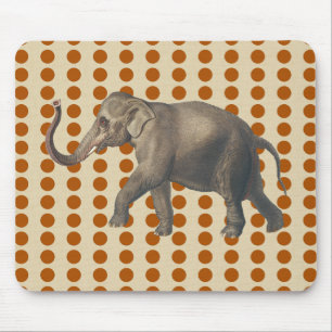 Tapis De Souris Cinnamon Spice Moods Dots with Elephant