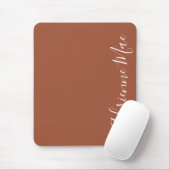 Tapis De Souris Cinnamon tout simplement élégant Brown Personnalis (Avec souris)