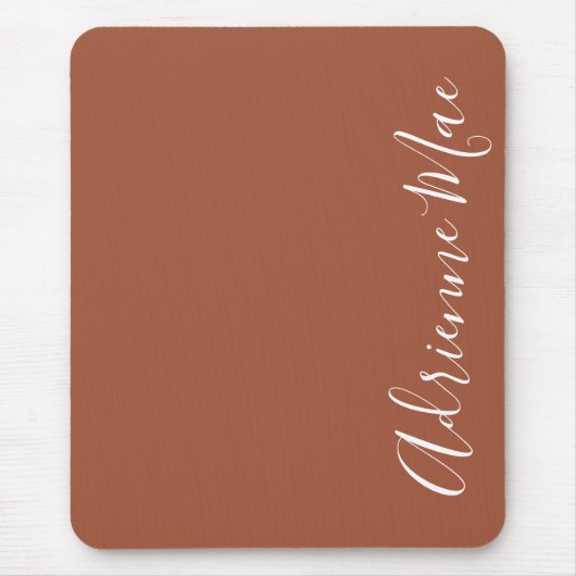 Tapis De Souris Cinnamon tout simplement élégant Brown Personnalis (Devant)