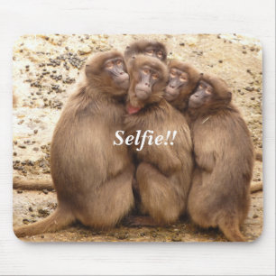 Tapis De Souris Cinq petits singes Mousepad