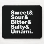 Tapis De Souris Cinq saveurs de base (Devant)