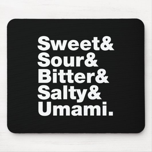 Tapis De Souris Cinq saveurs de base (Devant)