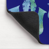 Tapis De Souris Cinq saxos bleus frais (Coin)