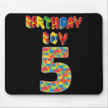 Tapis De Souris Cinq Year Old Toxits Building Block 5th Birthday B<br><div class="desc">Cadeaux de 5 ans Blocs de construction 5e anniversaire garçons enfants</div>