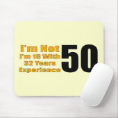 Tapis De Souris cinquantième Cadeaux d'anniversaire (Avec souris)