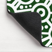 Tapis De Souris Circuit Alien - Blanc sur Vert foncé (Coin)