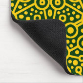 Tapis De Souris Circuit Alien II - Ambre sur Vert foncé (Coin)