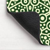 Tapis De Souris Circuit Alien II - Crème sur Vert foncé (Coin)