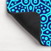 Tapis De Souris Circuit Alien II - Cyan sur bleu foncé (Coin)