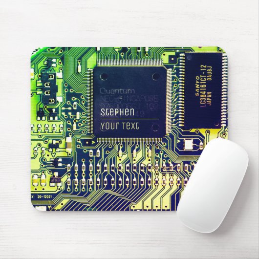 Tapis De Souris Circuit imprimé personnalisable - circuit électron (Avec souris)