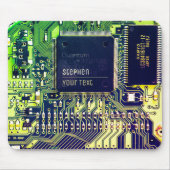 Tapis De Souris Circuit imprimé personnalisable - circuit électron (Devant)