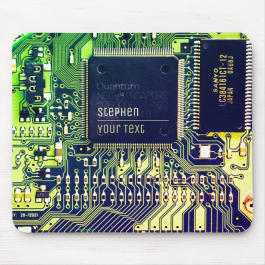 Tapis De Souris Circuit imprimé personnalisable - circuit électron (Devant)