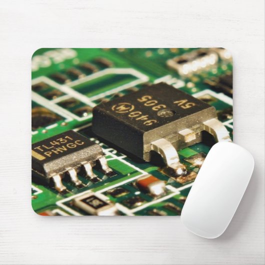 Tapis De Souris Circuits de puces (Avec souris)