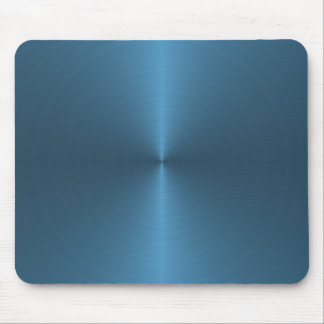 Tapis De Souris circulaire bleue balayée