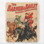 Tapis De Souris Cirque Avec Des Hommes À Cheval. (Devant)