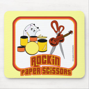 Tapis De Souris Ciseaux de papier Rockin