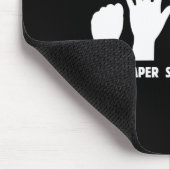 Tapis De Souris Ciseaux de roche papier - Boxe à découpe supérieur (Coin)