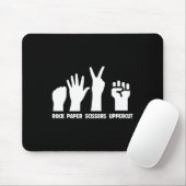 Tapis De Souris Ciseaux de roche papier - Boxe à découpe supérieur (Avec souris)