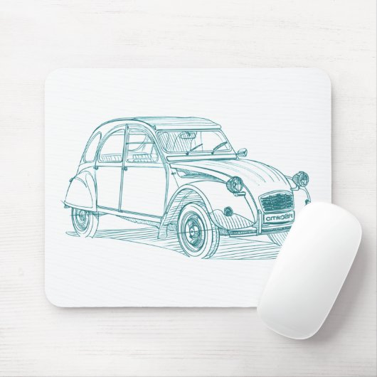 TAPIS DE SOURIS CIT 2CV (Avec souris)