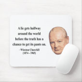 Tapis De Souris Citation 11b de Winston Churchill (Avec souris)