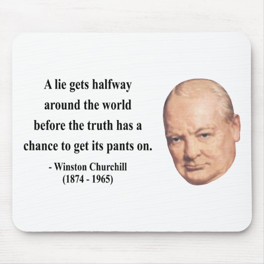 Tapis De Souris Citation 11b de Winston Churchill (Devant)