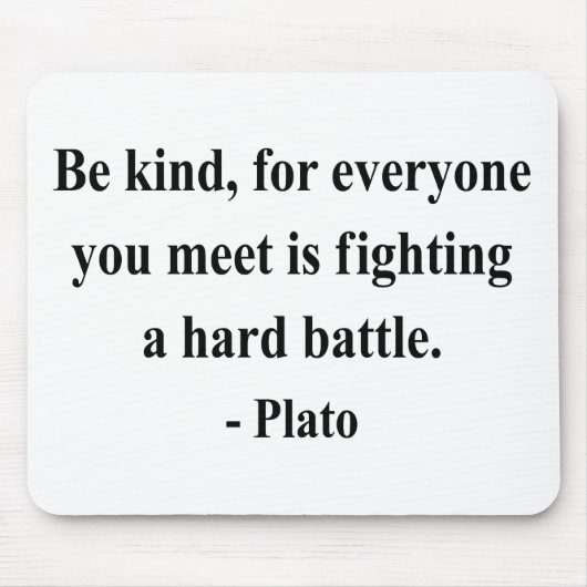 Tapis De Souris Citation 1a de Platon (Devant)