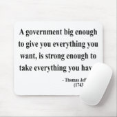 Tapis De Souris Citation 1a de Thomas Jefferson (Avec souris)