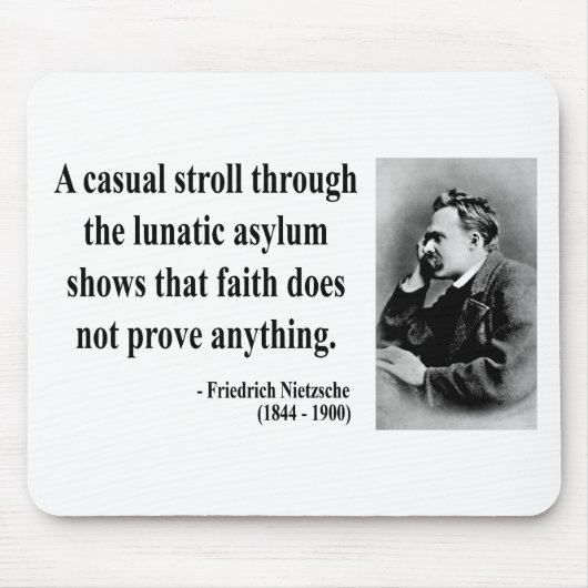 Tapis De Souris Citation 1B de Nietzsche (Devant)